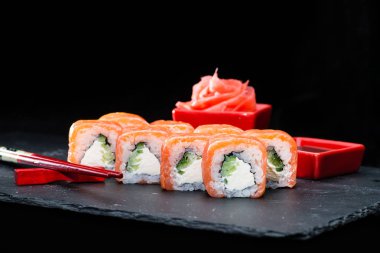 Geleneksel Japon mutfağı. Philadelphia su tarih seçici odak