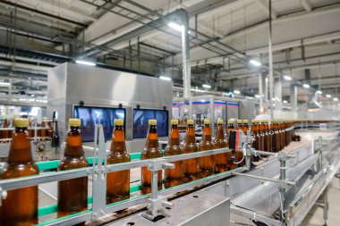 Fabrika bira konveyör bant şişeleme bira