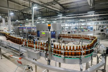 fabrika, bira bira şişe konveyör bant konveyör şişeleme bira