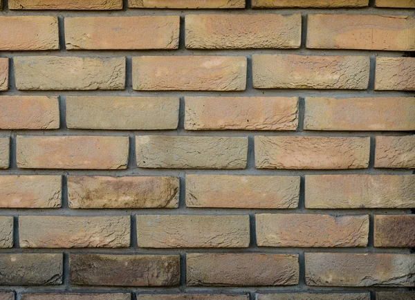 クリンカー煉瓦 テキスト コピー スペース れんが造りの壁の背景のテクスチャをクローズ アップ — ストック写真