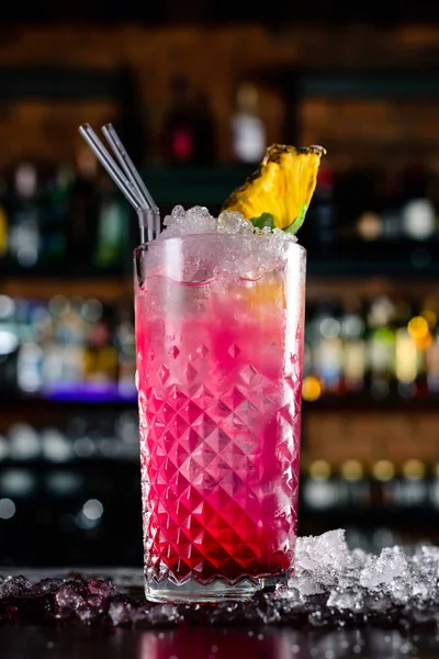 Cape Codder Cocktail Highball Bar Bakgrund Med Kopieringsutrymme — Stockfoto
