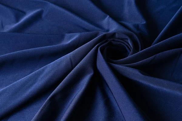 抽象蓝色背景纹理闪亮的织品丝绸 — 图库照片