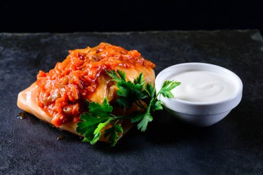 ulusal çanak lahana ve et doldurulmuş lahana