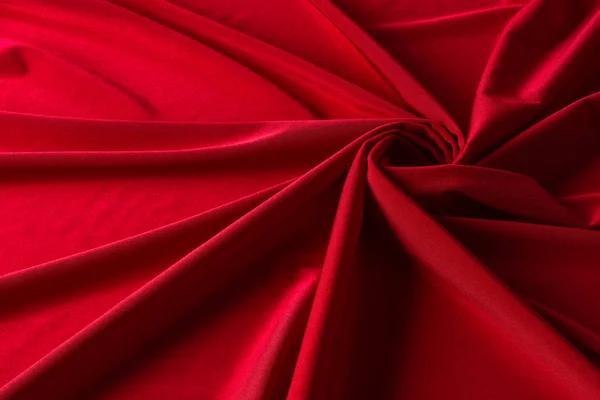 추상 빨간색 배경 텍스처 빛나는 직물 실크 — 스톡 사진
