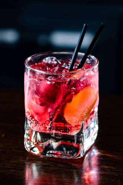 Roze Cocktail El Diablo — Stockfoto