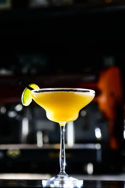 Färsk klassisk lime margarita cocktail — Stockfoto