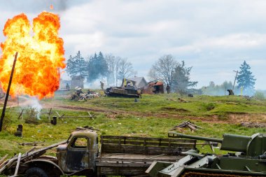 Minsk, Beyaz Rusya - 09 Mayıs: İkinci Dünya Savaşı'nda ii..