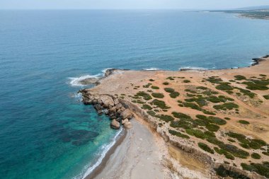 kaplumbağalar havadan görünümü ile kaplumbağa plaj