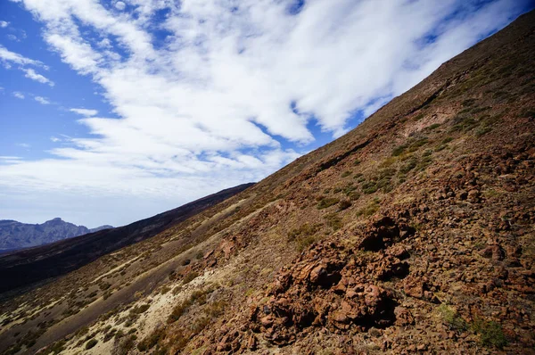 Pustynny Krajobraz Mars Red Planet Park Narodowy Teide Piękny Widok — Zdjęcie stockowe