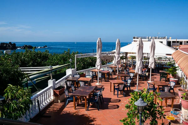 View Cafe Old Harbor Downtown Marina Antalya Cafe Riviera — Stock Photo, Image
