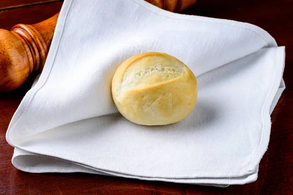 Pane Segale Pane Bianco Tovagliolo Bianco — Foto Stock