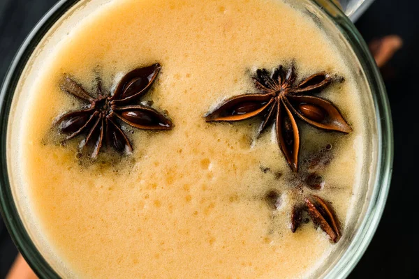 Minuman Musim Dingin Toddy Panas Tradisional Dengan Resep Rempah Rempah — Stok Foto