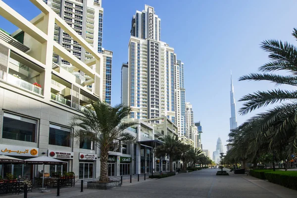 Dubai May Town Group Buildings Dubai Town Part Business Crossing — Stock Photo, Image