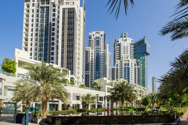 Dubai May Town Group Buildings Dubai Town Part Business Crossing — Stock Photo, Image