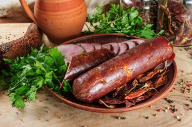 Geleneksel Geargian oryantal yiyecek, at eti acıkmak Gürcüce, Kafkas mutfağı.