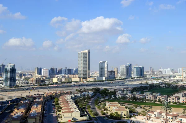 Dubai Sport vista panorâmica da cidade em maio 20,2019 — Fotografia de Stock