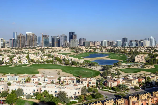 Dubai sport City panoramautsikt på maj 20, 2019 — Stockfoto