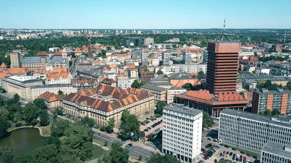 Luftaufnahme der Stadt Posen, Polen — Stockfoto
