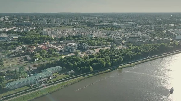 Luftaufnahme des maltesischen Sees und der Stadt Posen, Polen — Stockfoto