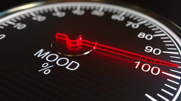 Mood meter or indicator 3D rendering — Stock Photo, Image