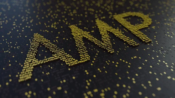 Amp kelime altın numaralar yapılmış. 3D render — Stok fotoğraf