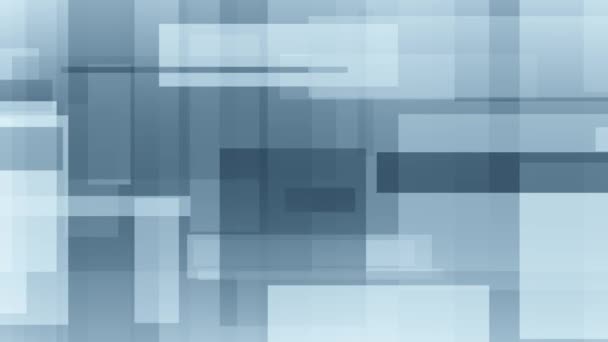 Rörliga abstrakt blå rektanglar rörelse bakgrunden — Stockvideo