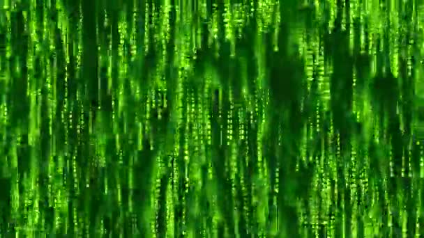 Codice del computer verde sullo schermo. Sfondo di movimento loop — Video Stock