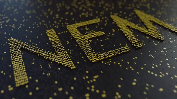 Nem kelime altın numaralar yapılmış. 3D render — Stok fotoğraf