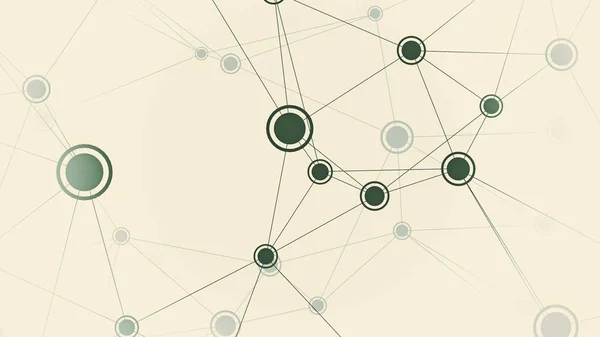 Pontos de rede. Ilustração conceptual — Fotografia de Stock