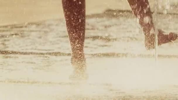 Image result for people barefoot in fountains and puddles