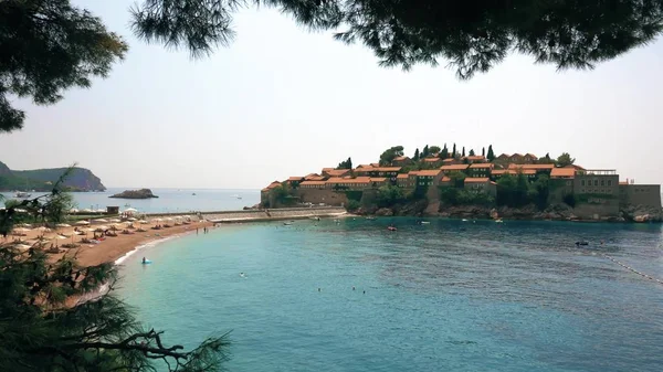 Sveti stefan Adası nda Karadağ — Stok fotoğraf