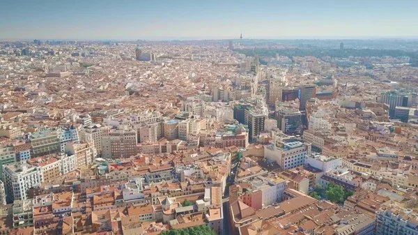 Пташиного польоту міський пейзаж Мадрид, Іспанія — стокове фото