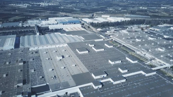 Vista aérea de una gran área industrial — Foto de Stock