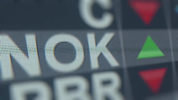 Nokia adr nok stock ticker, konzeptionelle redaktionelle loopable animation — Stockvideo