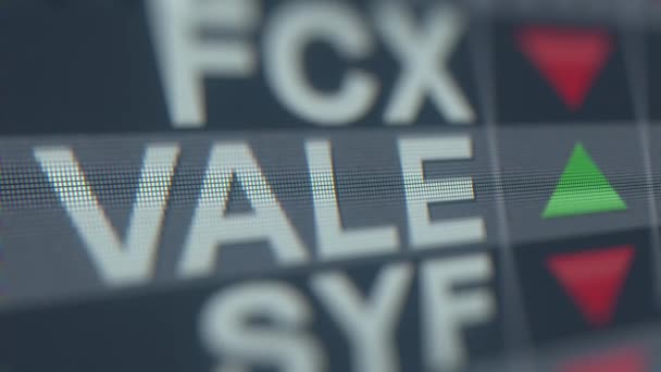 Vale Adr Vale hisse senedi, kavramsal içerik loopable animasyon — Stok video