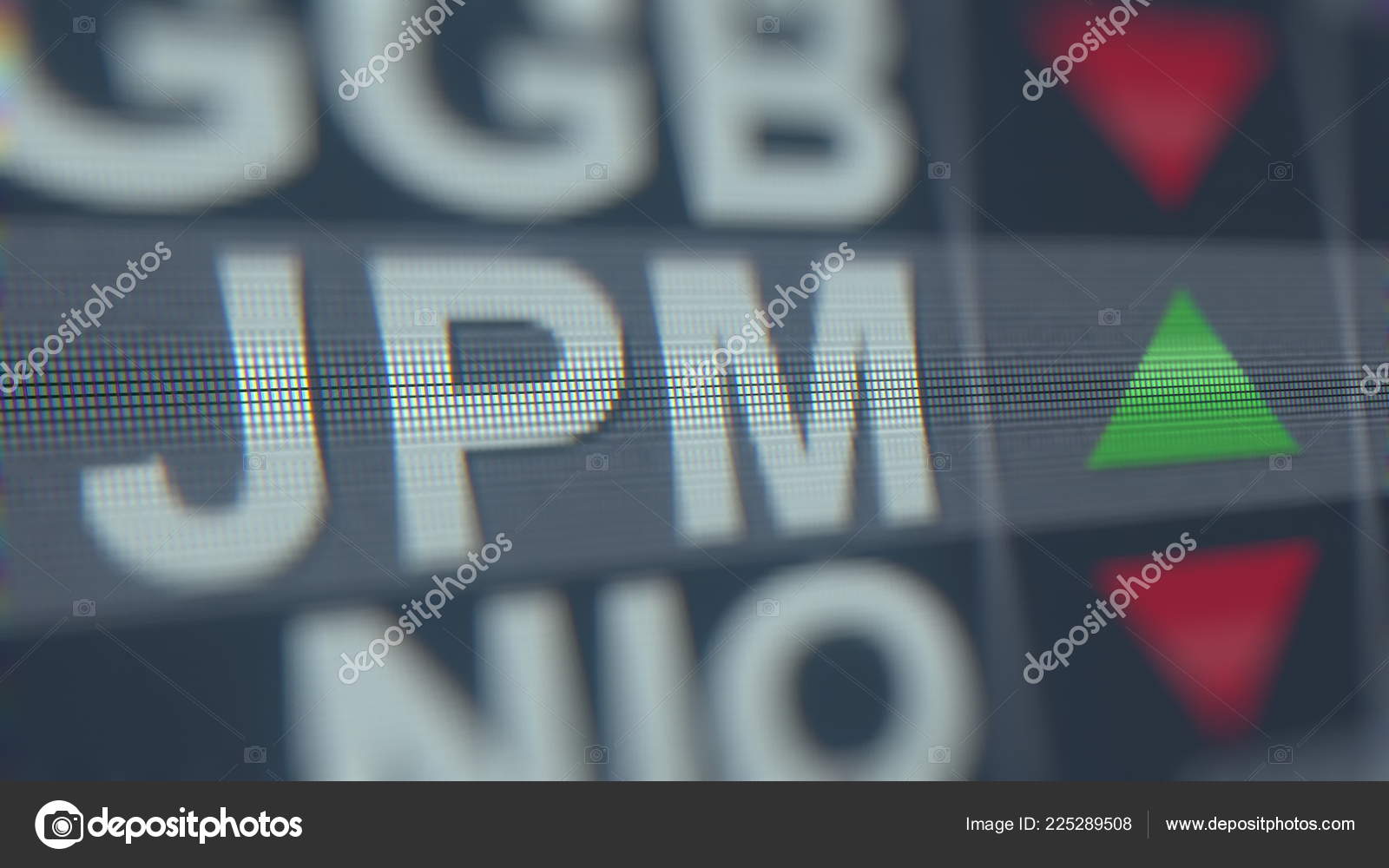 Jpmorgan chase jpm 股票代码, 概念编辑3d 渲染—— 库存社论照片© alexeynovikov #225289508
