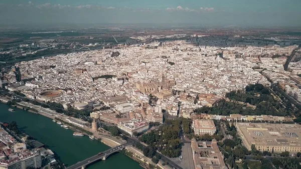 Légi felvétel, Sevilla, Spanyolország — Stock Fotó