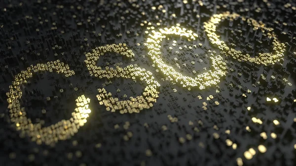 Cisco Systems Csco beurstikker gemaakt van gouden nummers, conceptuele redactionele 3D-rendering — Stockfoto