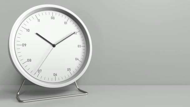 Clock with revealing TIME FOR YOGA caption. Conceptual animation — Stock Video