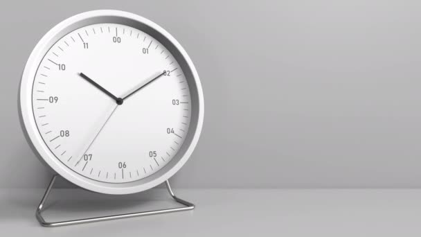 Cara del reloj con revelador texto TRAVEL TIME. Animación conceptual — Vídeo de stock