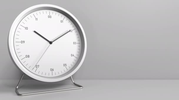 Revelando texto TIEMPO DE TRABAJO en la esfera del reloj. Animación conceptual — Vídeo de stock