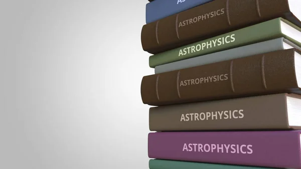 천체 물리학 제목, 3d 렌더링 책 표지 — 스톡 사진
