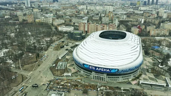 Moskau, russland - 23. märz 2019. luftaufnahme der vtb arena, ehemaliges dynamo stadion — Stockfoto