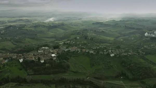 Vista aérea da paisagem da Toscana, Itália — Fotografia de Stock