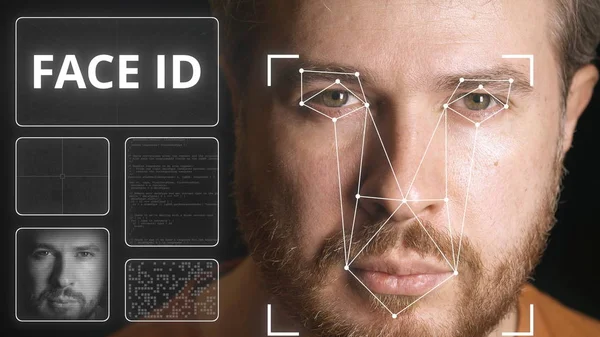 Computer security system scans human face