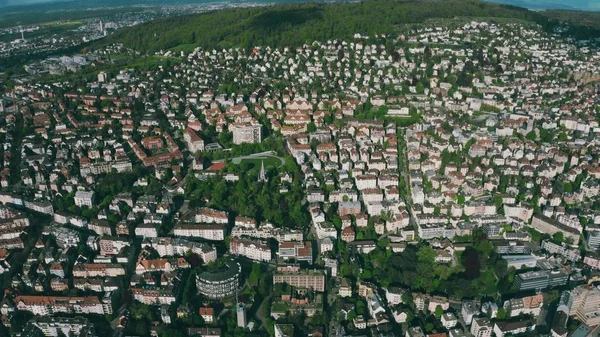 チューリッヒの住宅地の航空写真, スイス — ストック写真