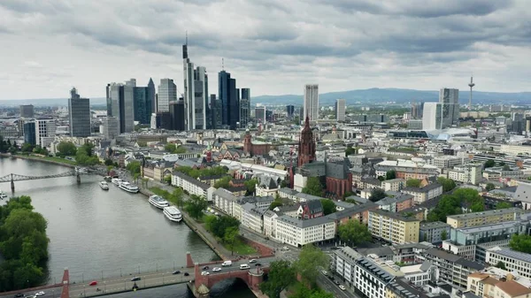 Foto aérea de Fráncfort del Meno. Alemania —  Fotos de Stock