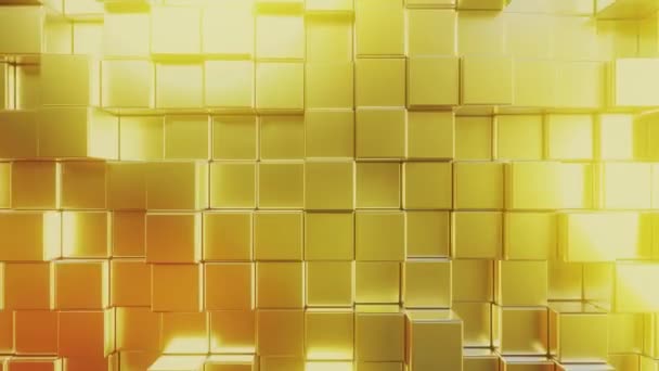 Gold bars. Loopable 3D animation — Stock Video