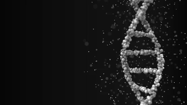 Μόριο γκρι DNA, απόδοση 3D — Φωτογραφία Αρχείου