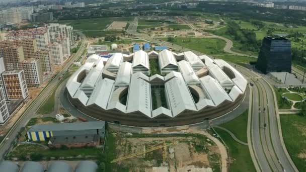 MOSCOU, RUSSIE - 10 JUIN 2020. Skolkovo Institut des sciences et de la technologie, vue aérienne — Video